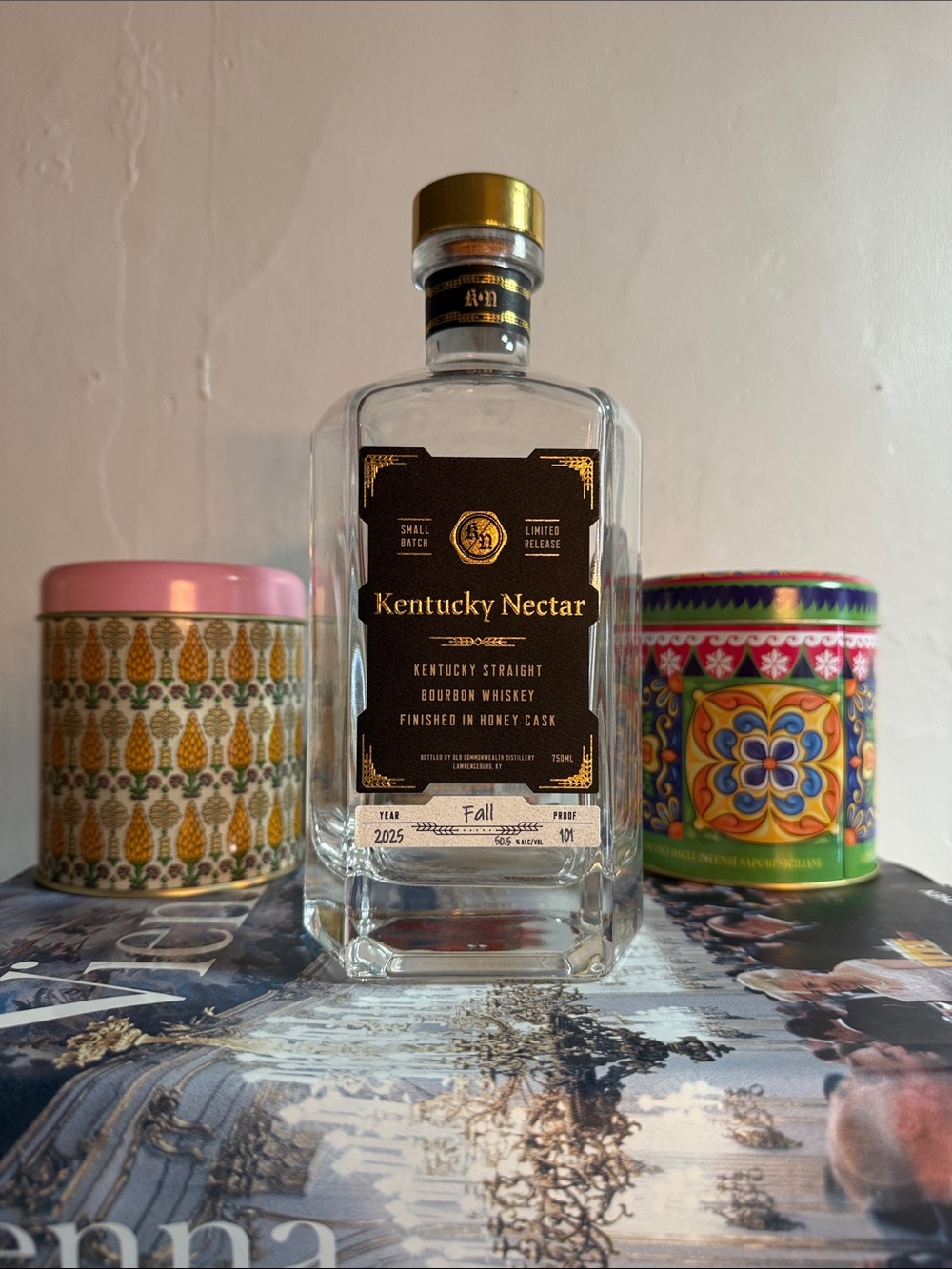 Kentucky Nectar Bourbon Whiskey Limited Release Finished in Honey Casks EMPTY